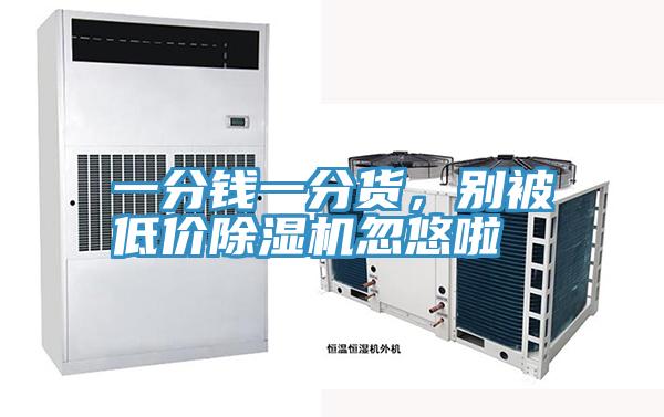 一分錢一分貨，別被低價除濕機忽悠啦