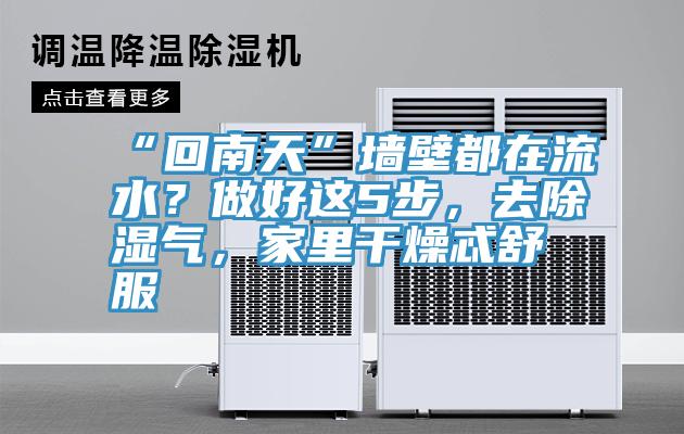 “回南天”墻壁都在流水？做好這5步，去除濕氣，家里干燥忒舒服