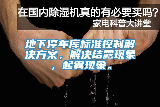 地下停車庫標(biāo)準(zhǔn)控制解決方案,解決結(jié)露現(xiàn)象,起霧現(xiàn)象。