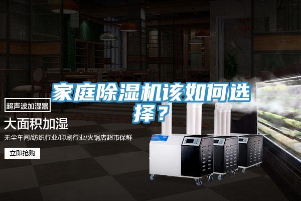家庭除濕機該如何選擇？