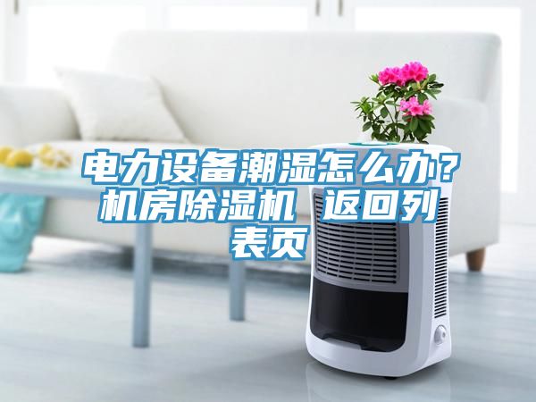 電力設備潮濕怎么辦？機房除濕機 返回列表頁