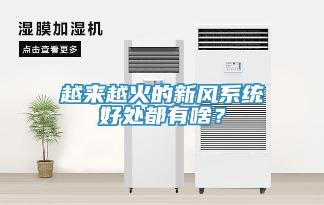 越來越火的新風(fēng)系統(tǒng)好處都有啥？