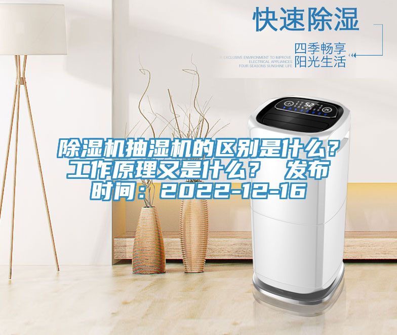 除濕機抽濕機的區(qū)別是什么?工作原理又是什么? 發(fā)布時間:2022-12-16