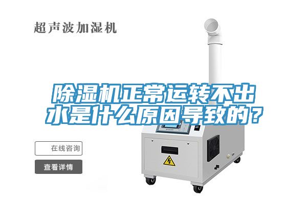 除濕機正常運轉不出水是什么原因導致的?